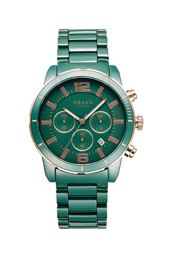 Obaku Denmark V278GCEECE Quartz Seramik Yeşil Safir Cam 43 mm Erkek Kol Saati