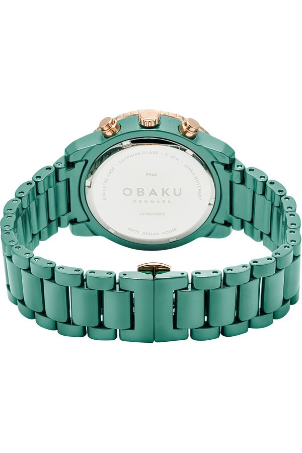 Obaku Denmark V278GCEECE Quartz Seramik Yeşil Safir Cam 43 mm Erkek Kol Saati