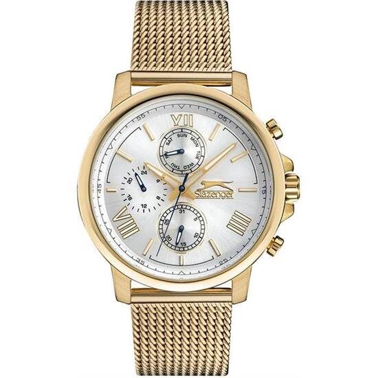 Slazenger SL.09.1859.2.03 Quartz Hasır Altın 45 mm Erkek Kol Saati