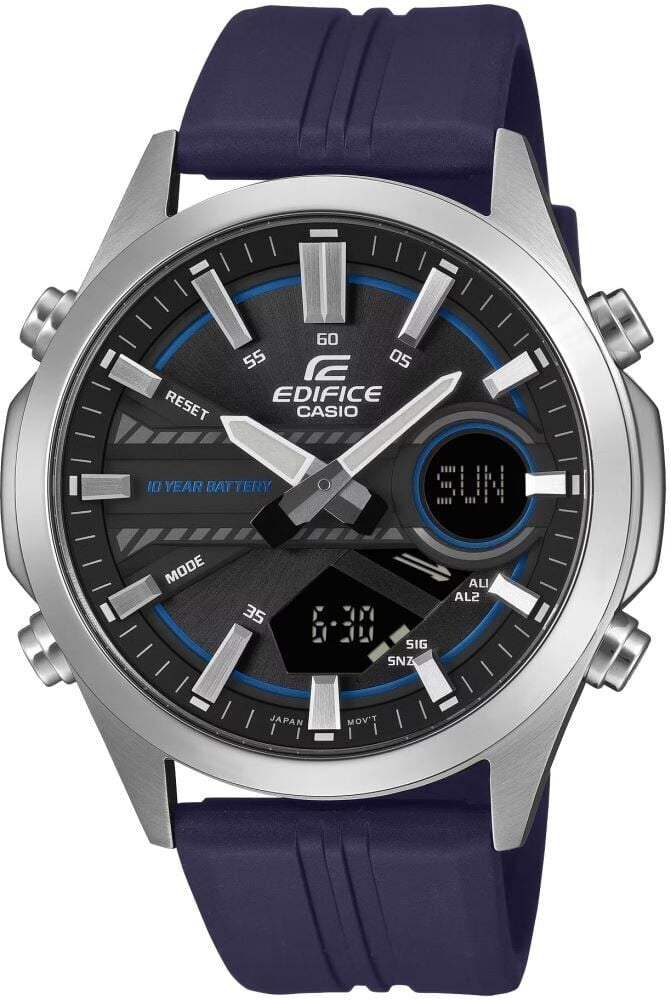 Casio EFV-C120P-1A2DF Edifice Quartz Silikon Kordon Lacivert 10 ATM 45 mm Erkek Kol Saati