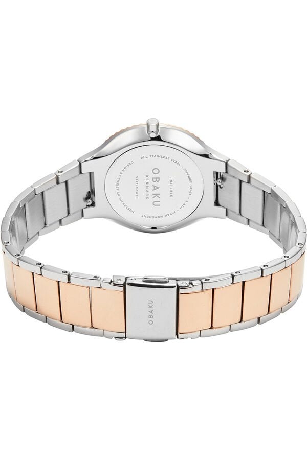 Obaku Denmark V292LXZWSH Quartz Çelik Rose/Gri Sedef Kadran 31 mm Kadın Kol Saati