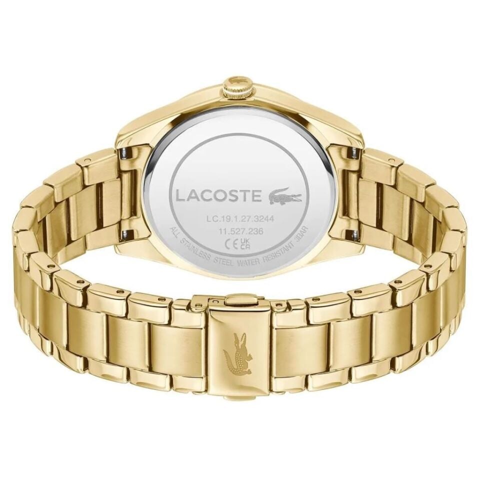 Lacoste 2001403 Quartz Çelik Altın Rengi Yeşil Kadran 36 mm Kadın Kol Saati