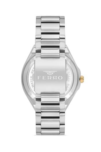 Ferro F31443A-D Otomatik Çelik Gri 44 mm Erkek Kol Saati