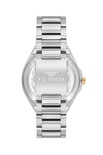 Ferro F31443A-D Otomatik Çelik Gri 44 mm Erkek Kol Saati