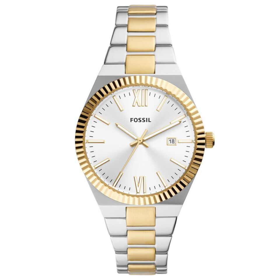 Fossil FES5259 Çelik Altın/Metalik Gri 38 mm Kadın Kol Saati