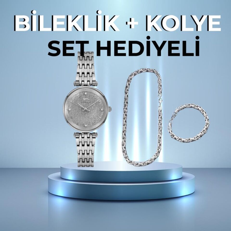 Slazenger Sl.09.1877.3.01 Quartz 32 mm Gri Çelik Kadın Kol Saati