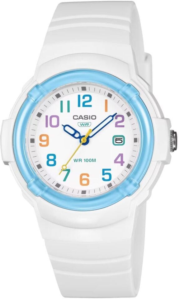 Casio LX-800H-7A2VDF Quartz Silikon Kordon Beyaz 35 mm Kadın Kol Saati
