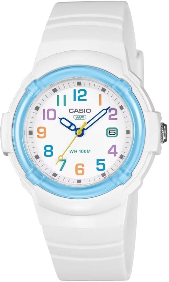 Casio LX-800H-7A2VDF Quartz Silikon Kordon Beyaz 35 mm Kadın Kol Saati