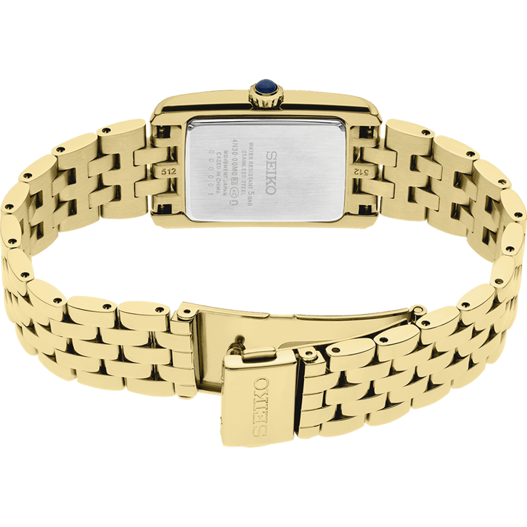Seiko HGG001P1 Quartz Çelik ALtın Rengi Beyaz Kadran 22 mm Kadın Kol Saati
