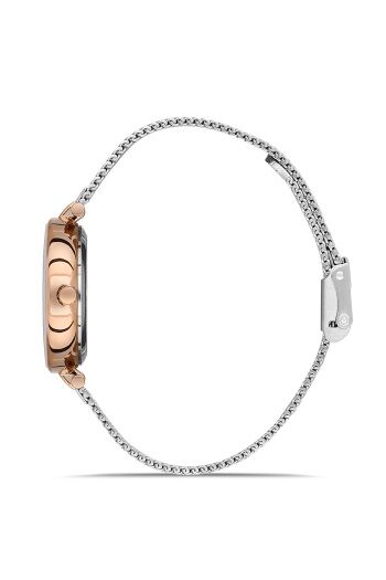 Ferro 33 mm Rose ve Gümüş Hasır Kordon Kadın Kol Saati FL21297C-E FL21297C-E