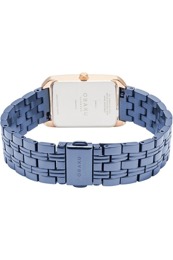 Obaku Denmark V293LXVLSL Quartz Çelik Mavi Lacivert Kadran 24 mm Kadın Kol Saati