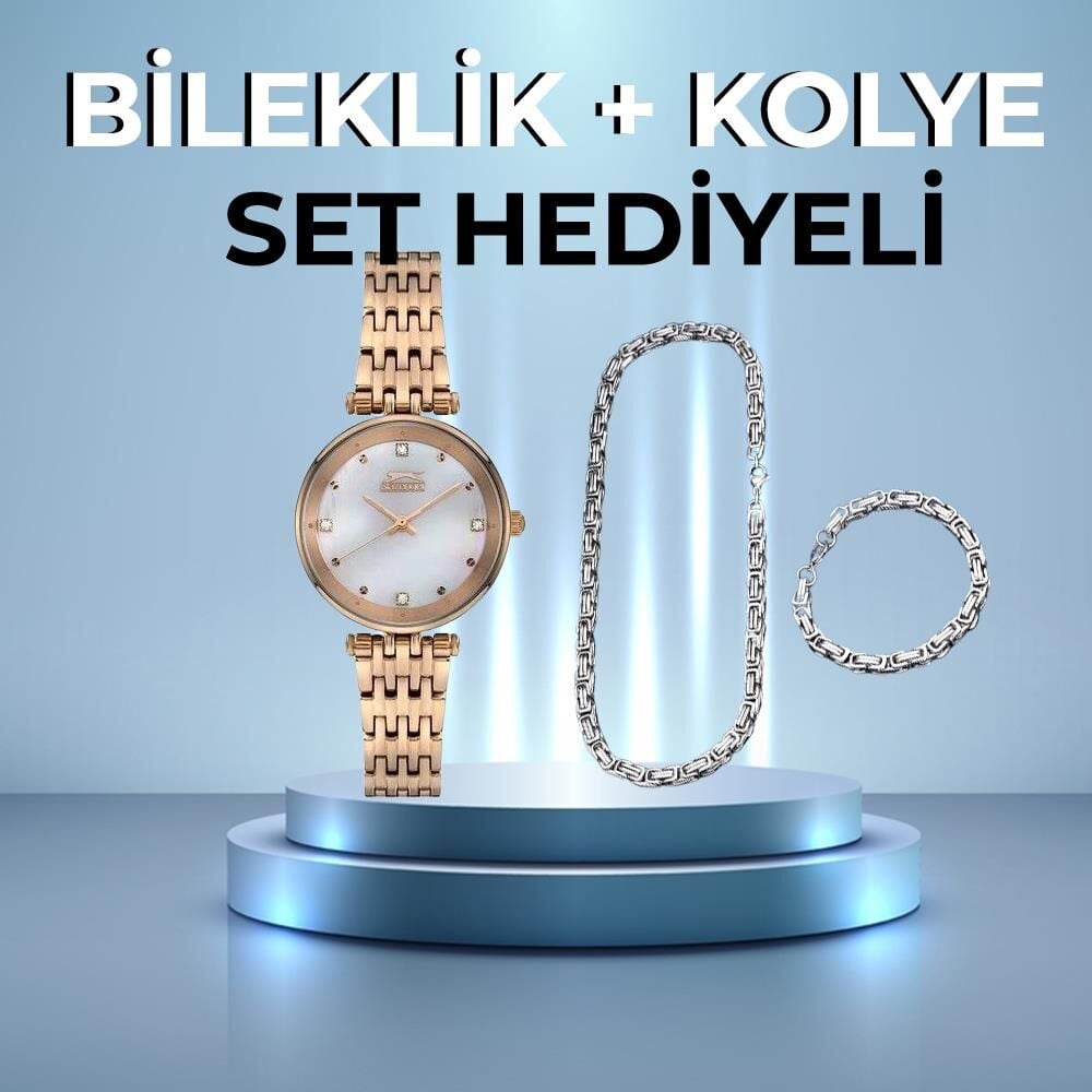 Slazenger Sl.09.1877.3.03 Quartz Çelik Rose 32 mm Kadın Kol Saati