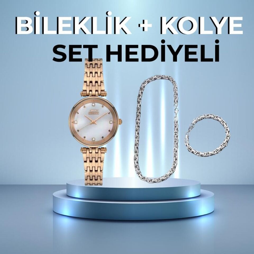 Slazenger Sl.09.1877.3.03 Quartz Çelik Rose 32 mm Kadın Kol Saati