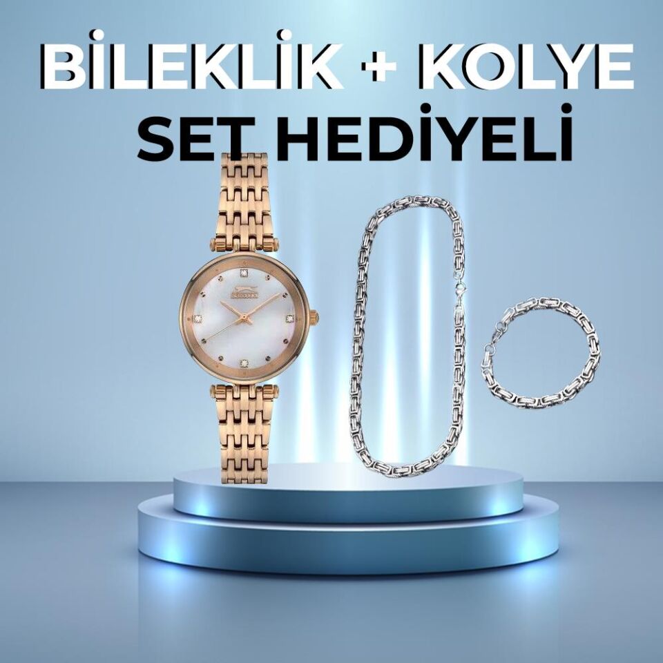 Slazenger Sl.09.1877.3.03 Quartz Çelik Rose 32 mm Kadın Kol Saati