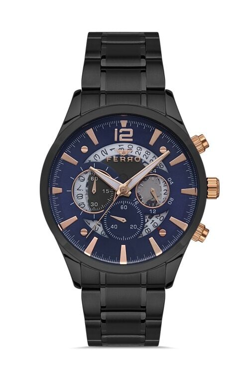 Ferro 44 mm Gun Çelik Kordon Erkek Kol Saati FM31320A-V3 FM31320A-V3