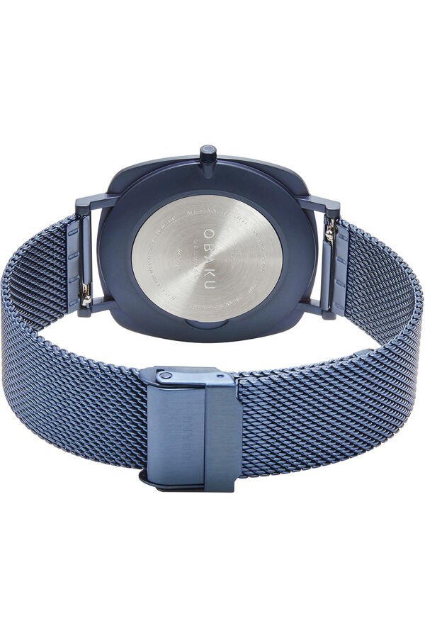 Obaku Denmark V296GXSLML Quartz Hasır Lacivert Safir Cam 40 mm Erkek Kol Saati