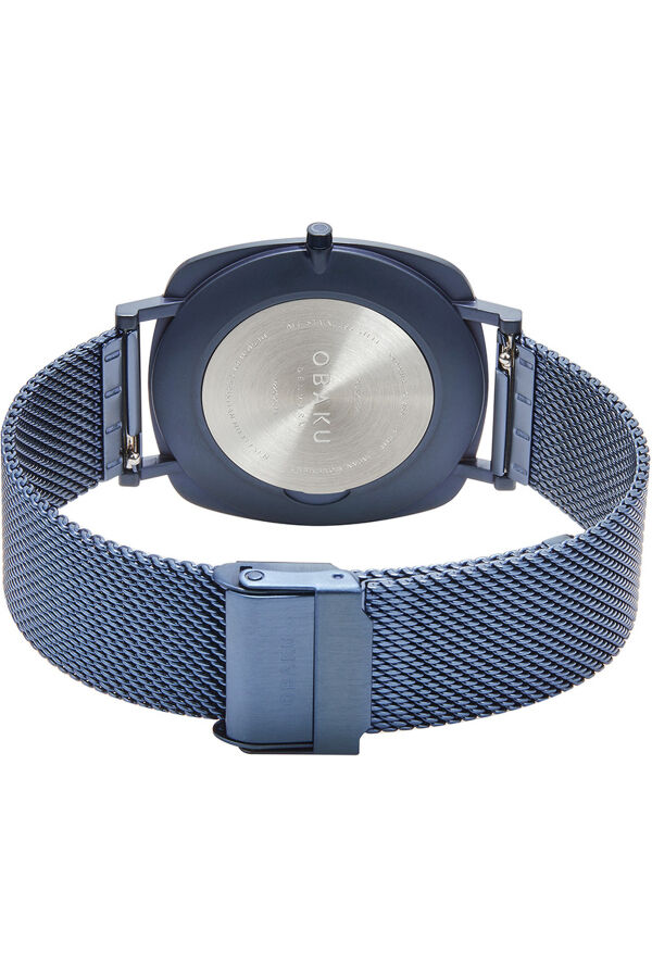 Obaku Denmark V296GXSLML Quartz Hasır Lacivert Safir Cam 40 mm Erkek Kol Saati