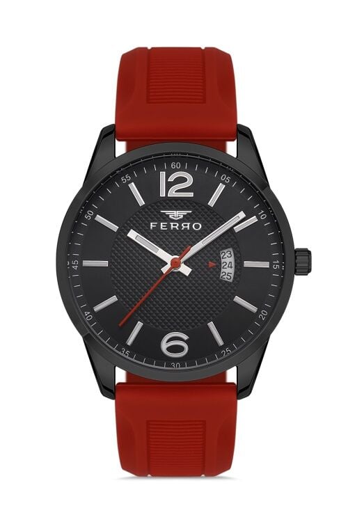 F11316D-ZK 43 mm Kırmızı Erkek Kol Saati