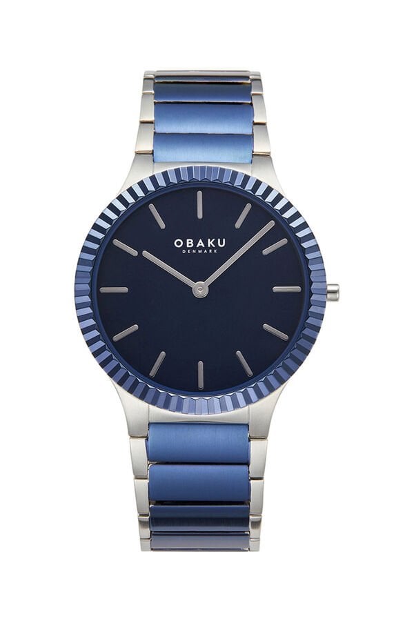 Obaku Denmark V292GXHLSK Quartz Çelik Lacivert Safir Cam 40 mm Erkek Kol Saati