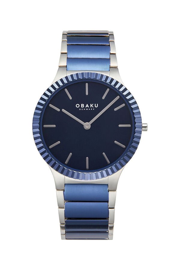 Obaku Denmark V292GXHLSK Quartz Çelik Lacivert Safir Cam 40 mm Erkek Kol Saati