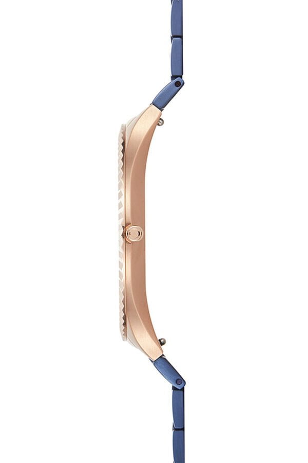 Obaku Denmark V292GXVLSL Quartz Çelik Mavi Lacivert Kadran 40 mm Erkek Kol Saati