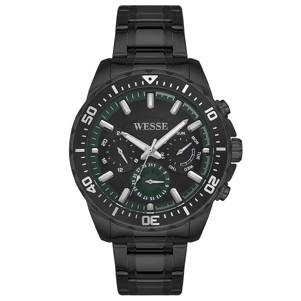 Wesse WWG207603 Quartz Çelik Siyah 45 mm Erkek Kol Saati