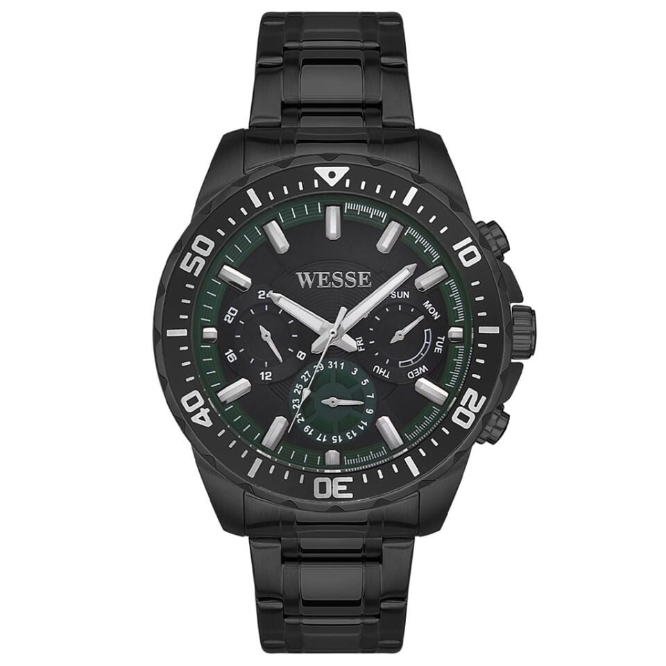 Wesse WWG207603 Quartz Çelik Siyah 45 mm Erkek Kol Saati