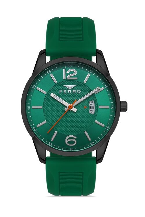 F11316D-ZJ 43 mm Yeşil Erkek Kol Saati