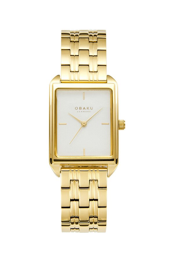 Obaku Denmark V293LXGISG Quartz Çelik Altın Rengi Beyaz Kadran 24 mm Kadın Kol Saati
