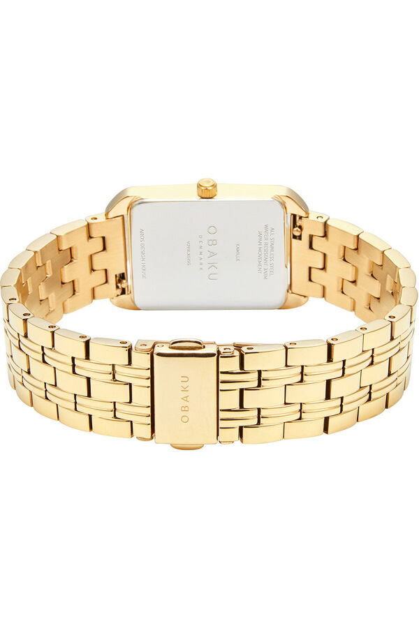 Obaku Denmark V293LXGISG Quartz Çelik Altın Rengi Beyaz Kadran 24 mm Kadın Kol Saati