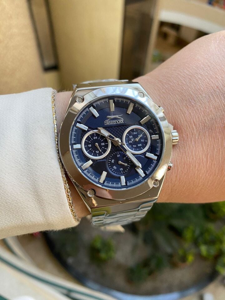 Slazenger Sl.09.1888.2.04 45 mm Çelik Erkek Kol Saati AYNI GÜN KARGO