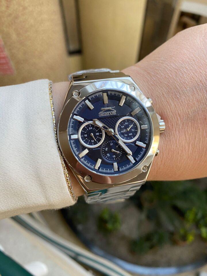 Slazenger Sl.09.1888.2.04 45 mm Çelik Erkek Kol Saati AYNI GÜN KARGO