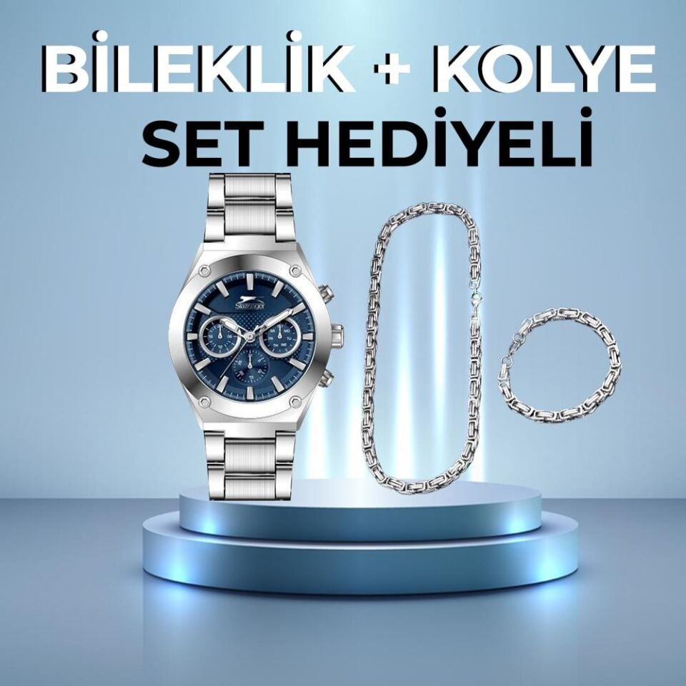 Slazenger Sl.09.1888.2.04 45 mm Çelik Erkek Kol Saati AYNI GÜN KARGO