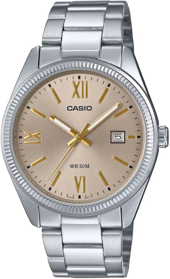 Casio MTP-1302DD-9AVDF Quartz Çelik Gri Sarı Kadran 39 mm Erkek Kol Saati