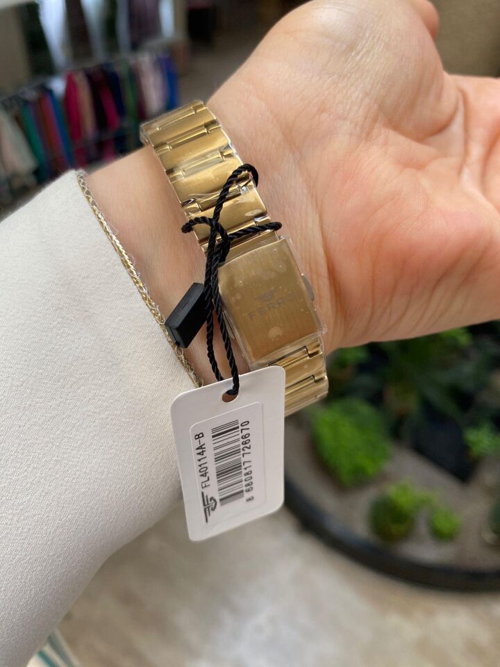 Ferro FL40114A-B Quartz Çelik Gold 32 mm Kadın Kol Saati