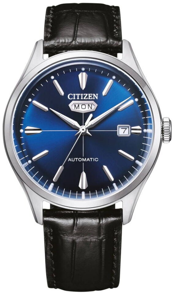 Citizen NH8390-20LC Otomatik Deri Siyah 40 mm Erkek Kol Saati
