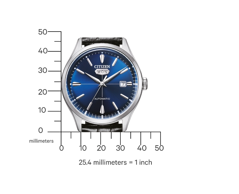 Citizen NH8390-20LC Otomatik Deri Siyah 40 mm Erkek Kol Saati