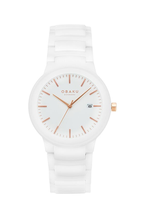 Obaku Denmark V280LDWWCW Quartz Seramik Beyaz Kadran 38 mm Kadın Kol Saati