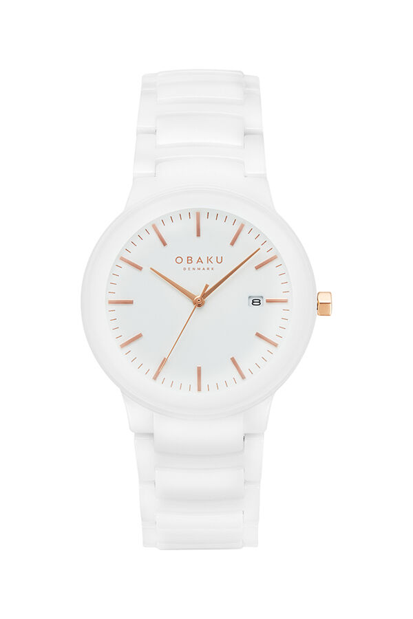 Obaku Denmark V280LDWWCW Quartz Seramik Beyaz Kadran 38 mm Kadın Kol Saati