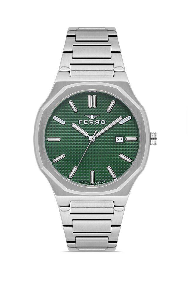Ferro Gümüş Çelik Kordon Erkek Kol Saati FM40151A-A6