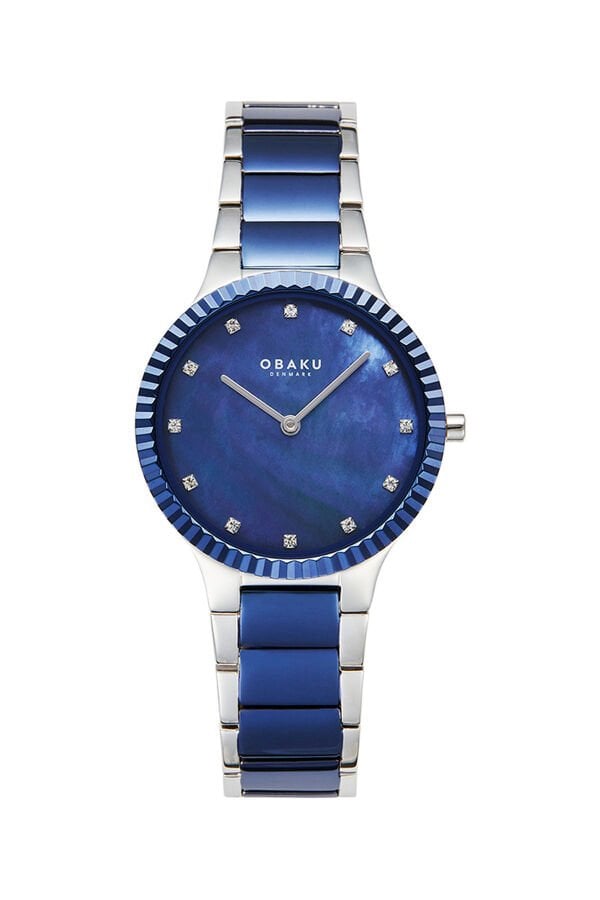 Obaku Denmark V292LXHLSK Quartz Çelik Lacivert Safir Cam 31 mm Kadın Kol Saati