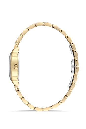 Ferro Quartz Çelik Altın Yeşil Kadran 25 mm Kadın Kol Saati