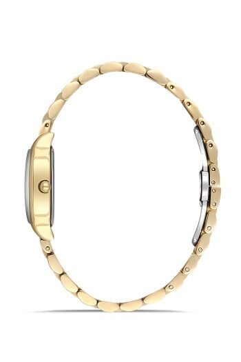 Ferro Quartz Çelik Altın Yeşil Kadran 25 mm Kadın Kol Saati