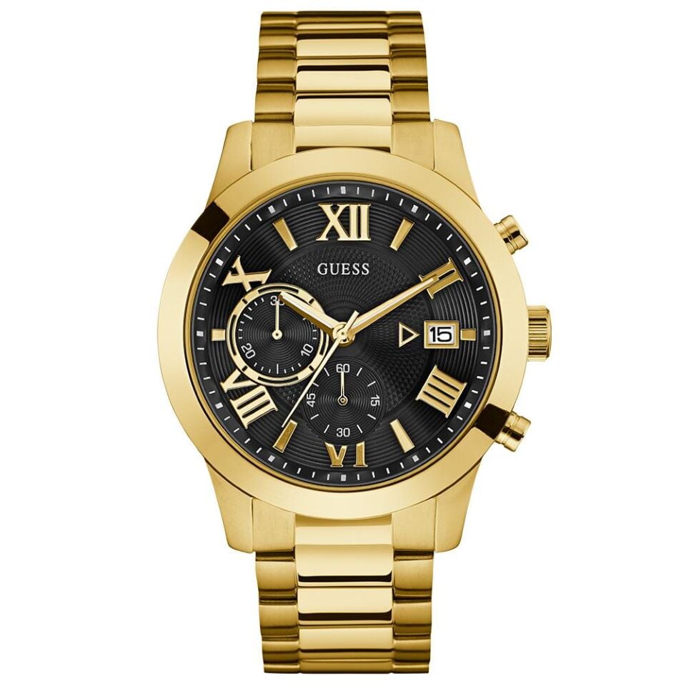 Guess GUW0668G8 45 mm Altın Rengi Çelik Erkek Kol Saati