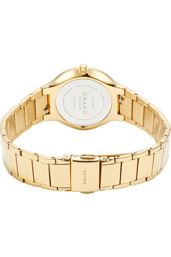 Obaku Denmark V292LXGWSG Quartz Çelik Altın Rengi Sedef Kadran 31 mm Kadın Kol Saati