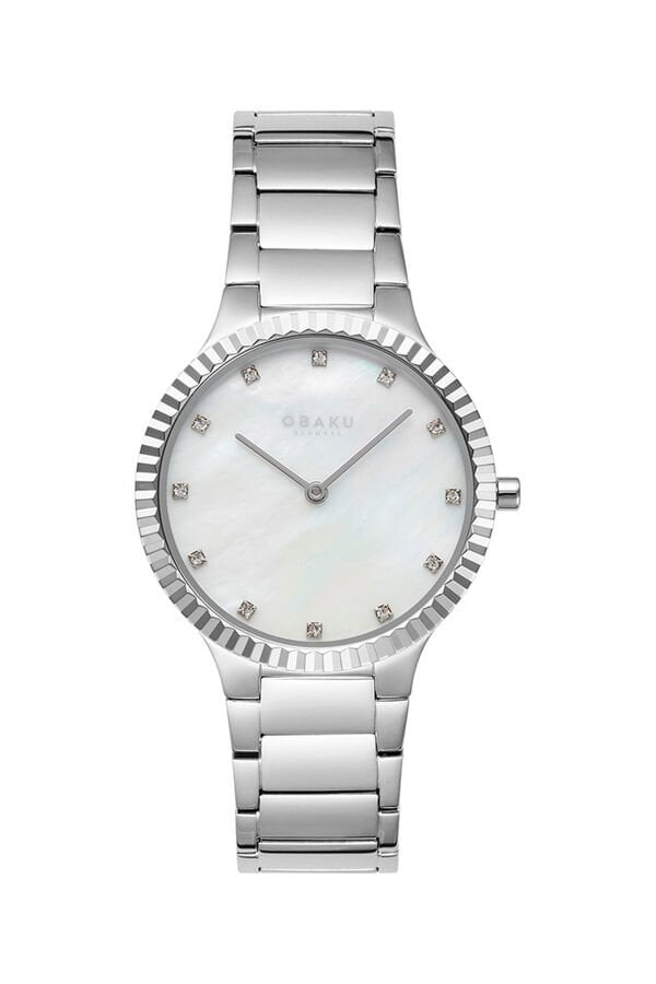 Obaku Denmark V292LXCWSC Quartz Çelik Gri Sedef Kadran 31 mm Kadın Kol Saati