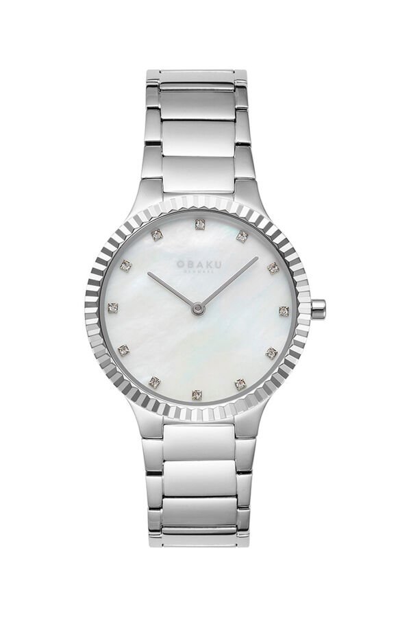 Obaku Denmark V292LXCWSC Quartz Çelik Gri Sedef Kadran 31 mm Kadın Kol Saati