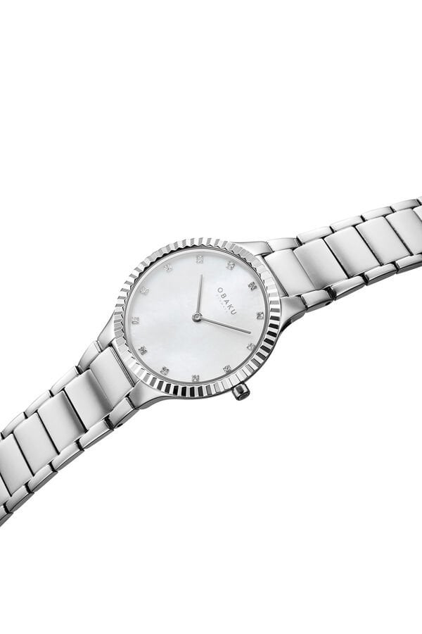 Obaku Denmark V292LXCWSC Quartz Çelik Gri Sedef Kadran 31 mm Kadın Kol Saati