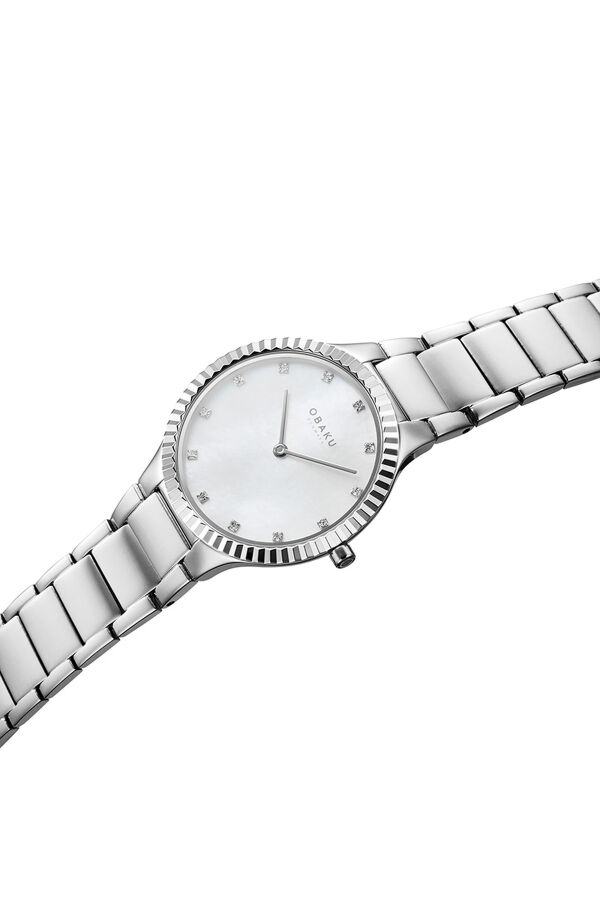 Obaku Denmark V292LXCWSC Quartz Çelik Gri Sedef Kadran 31 mm Kadın Kol Saati