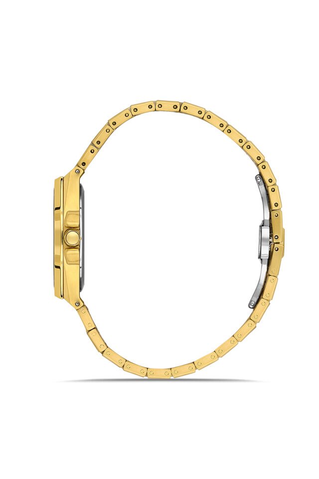 Ferro Sarı Çelik Kordon Kadın Kol Saati FL43007A-B4 3ATM Su Geçirmez 2 Yıl Garantili HediyePaketli